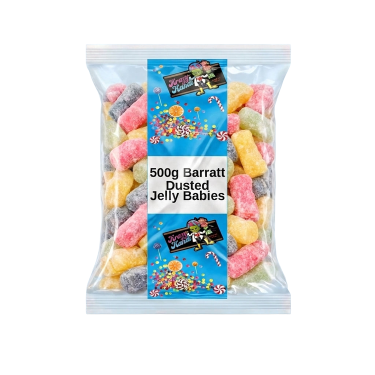 Krazy Kandi Dusted Jelly Babies 500g Pick & Mix Bulk Sweets