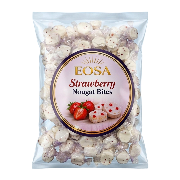 Eosa Strawberry Nougat Bites Individually Wrapped 1kg