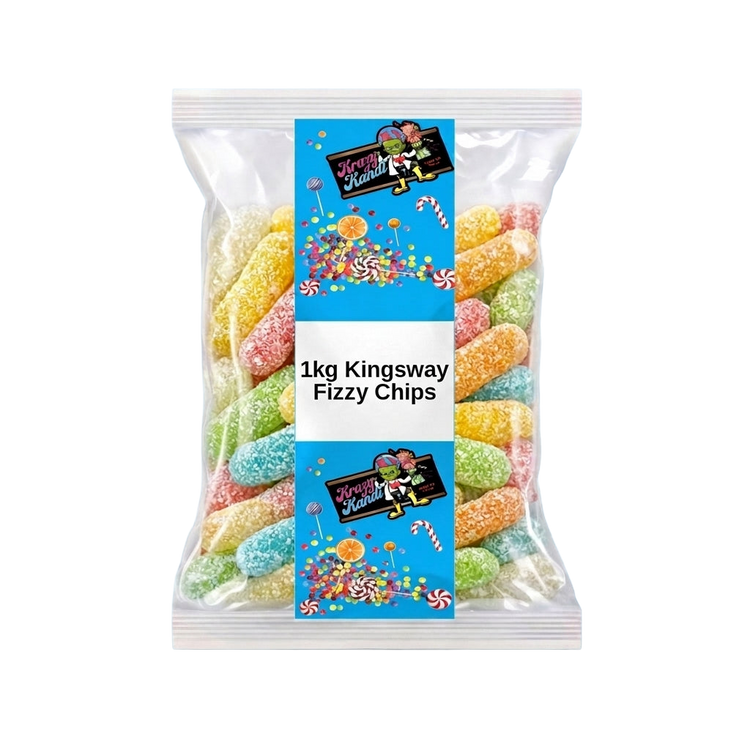 Krazy Kandi Fizzy Chips 1kg Pick & Mix Bulk Sweets