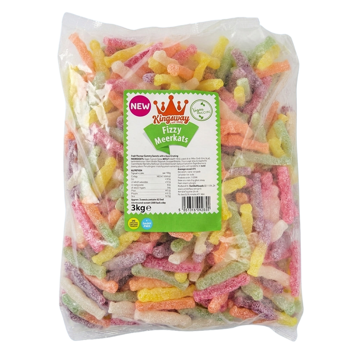 Krazy Kandi Fizzy Meerkats 3kg Pick & Mix Bulk Sweets