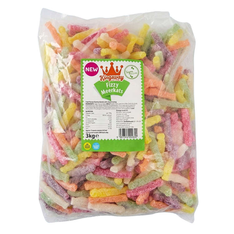 Krazy Kandi Fizzy Meerkats 3kg Pick & Mix Bulk Sweets