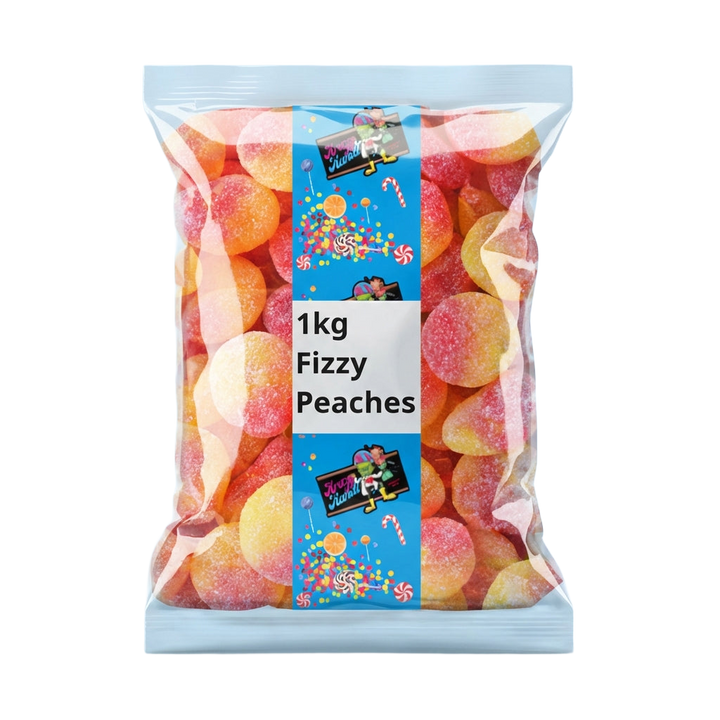 Krazy Kandi Fizzy Peaches 1kg Pick & Mix Bulk Sweets
