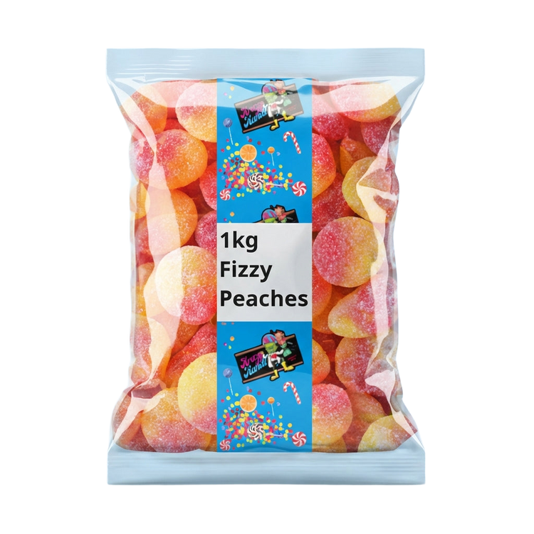 Krazy Kandi Fizzy Peaches 1kg Pick & Mix Bulk Sweets