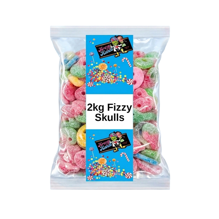 Krazy Kandi Fizzy Skulls 2kg Pick & Mix Bulk Sweets