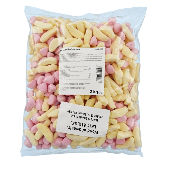 Krazy Kandi Fizzy Strawberries & Bananas 2kg