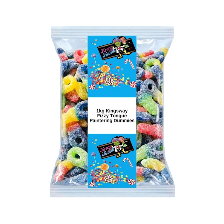 Krazy Kandi Fizzy Tongue Paintering Dummies 1kg Pick & Mix Sweets