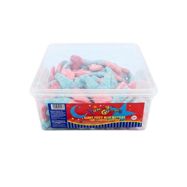 Krazy Kandi Giant Fizzy Pink and Blue Bottles 1kg Pick & Mix Sweets