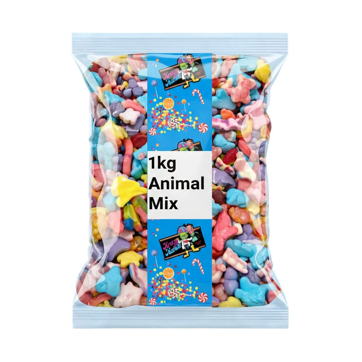 Krazy Kandi Jelly Filled Animal Mix 1kg Pick & Mix Bulk Sweets