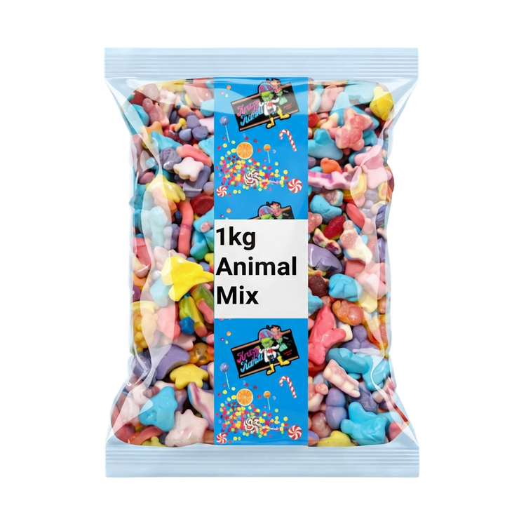 Krazy Kandi Jelly Filled Animal Mix 1kg Pick & Mix Bulk Sweets