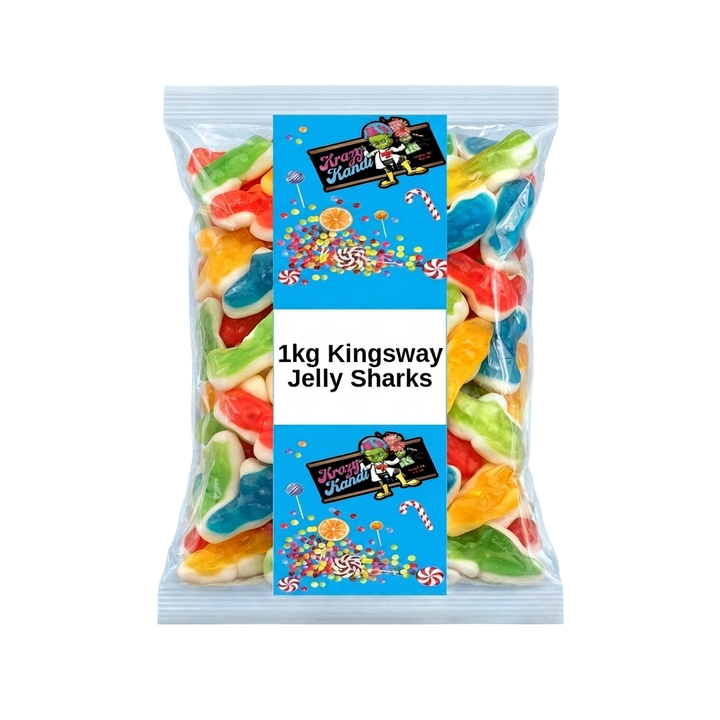 Krazy Kandi Jelly Sharks 1kg Pick & Mix Bulk Sweets