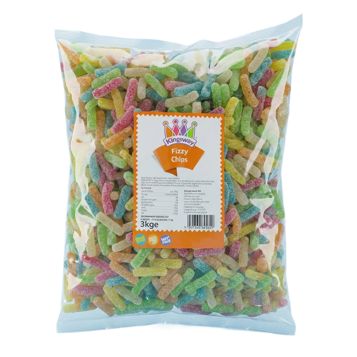 Kingsway Fizzy Chips 3kg Pick & Mix Bulk Sweets