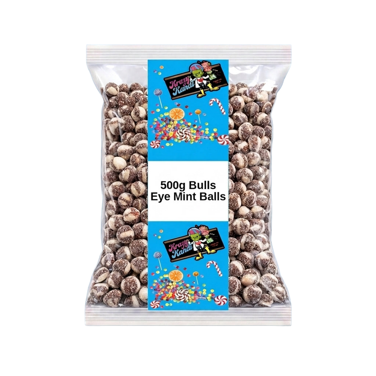 Krazy Kandi Bulls Eye Mint Balls 500g