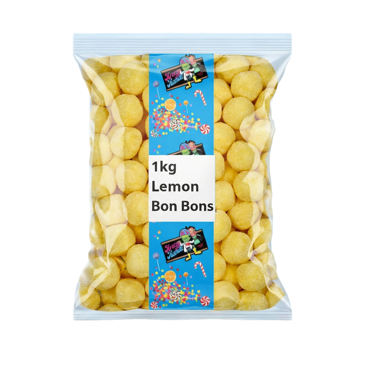 Krazy Kandi Lemon Bon Bons 1kg Pick & Mix Bulk Sweets