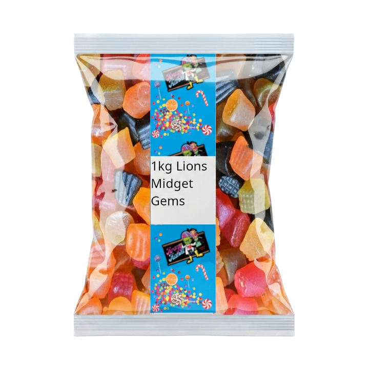 Krazy Kandi Lions Midget Gems 1kg Pick & Mix Bulk Sweets