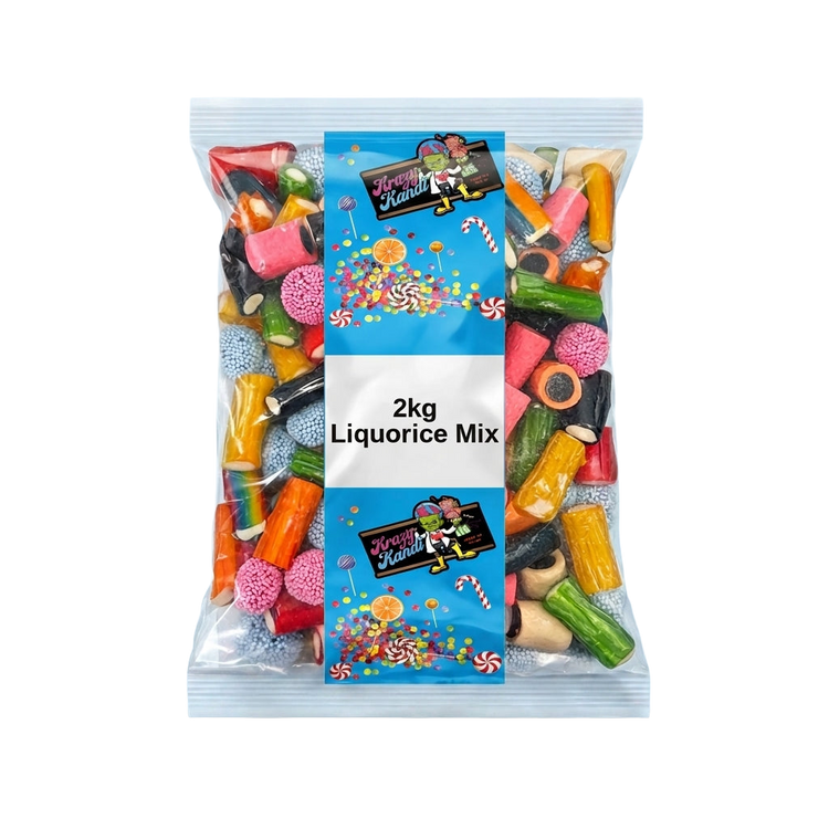 Krazy Kandi Liquorice Mix 2kg Pick & Mix Bulk Sweets
