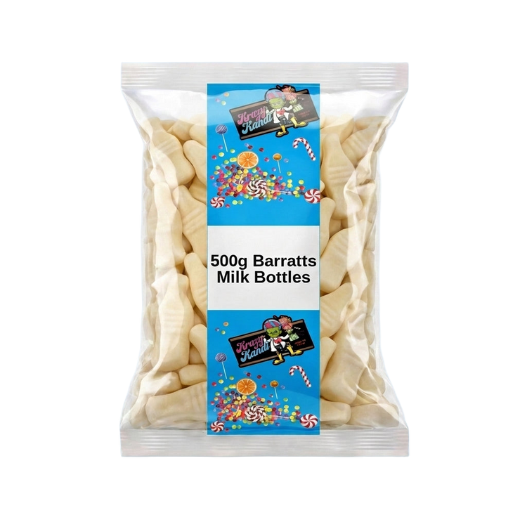 Krazy Kandi Milk Bottles 500g Pick & Mix Bulk Sweets