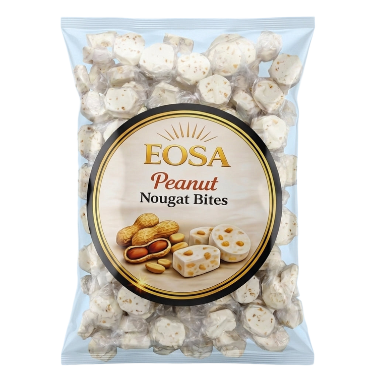 Krazy Kandi Peanut Nougat Bites Individually Wrapped 1kg