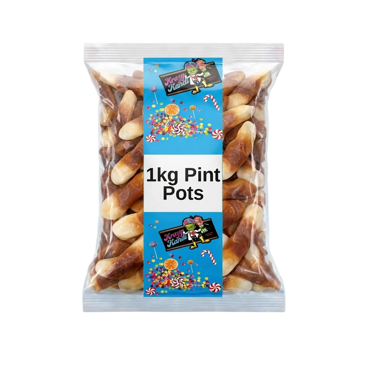 Krazy Kandi Pint Pots 1kg Pick & Mix Bulk Sweets