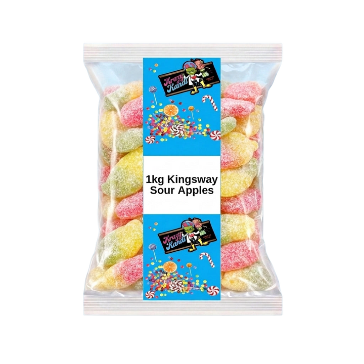 Krazy Kandi Sour Apples 1kg Pick & Mix Bulk Sweets