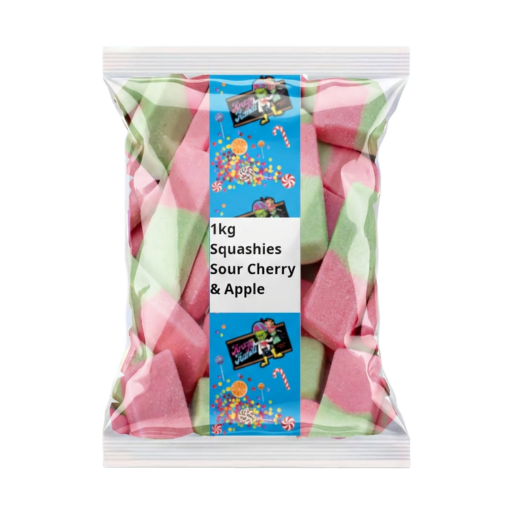 Krazy Kandi Sour Cherry & Apple Squashies 1kg Pick & Mix Sweets