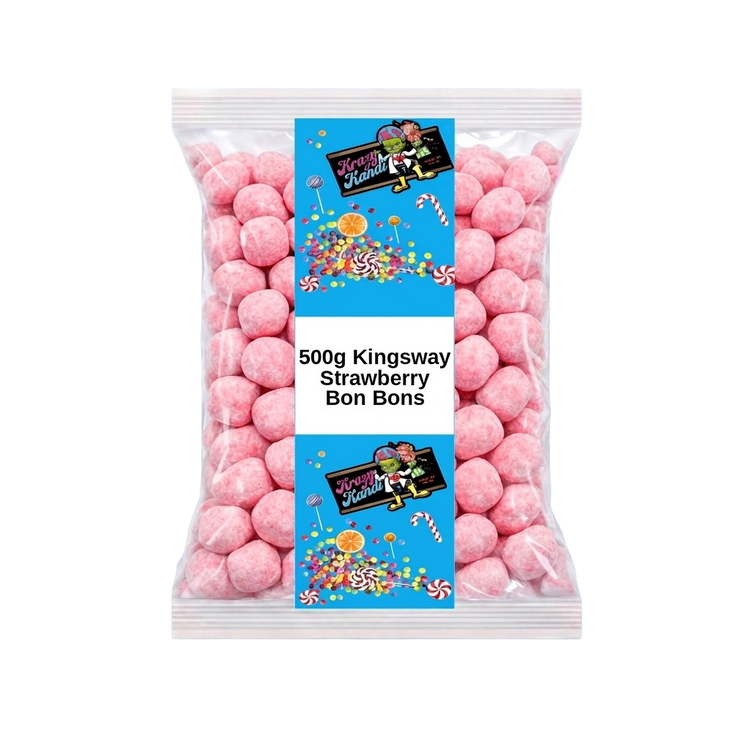 Krazy Kandi Strawberry Bon Bons 500g Pick & Mix Bulk Sweets