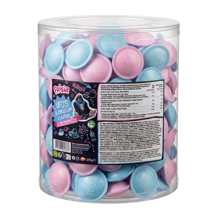 Krazy Kandi UFO's With Bubblegum Flavour Sherbet Centre 375g