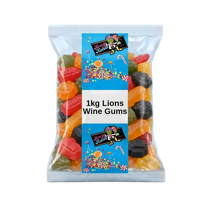 Krazy Kandi Wine Gums 1kg Pick & Mix Bulk Sweets