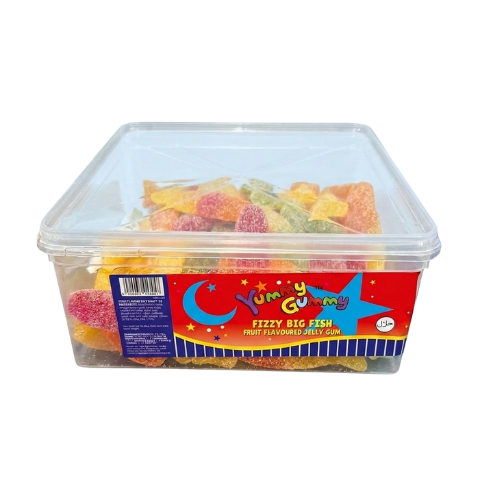 Krazy Kandi Yummy Gummy Fizzy Big Fish 1kg Pick & Mix Bulk Sweets