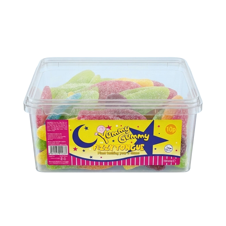 Krazy Kandi Yummy Gummy Fizzy Tongues 1kg Pick & Mix Bulk Sweets