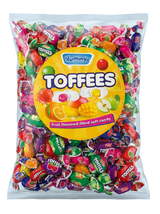 Yummys Fruit Flavoured Toffees 1kg