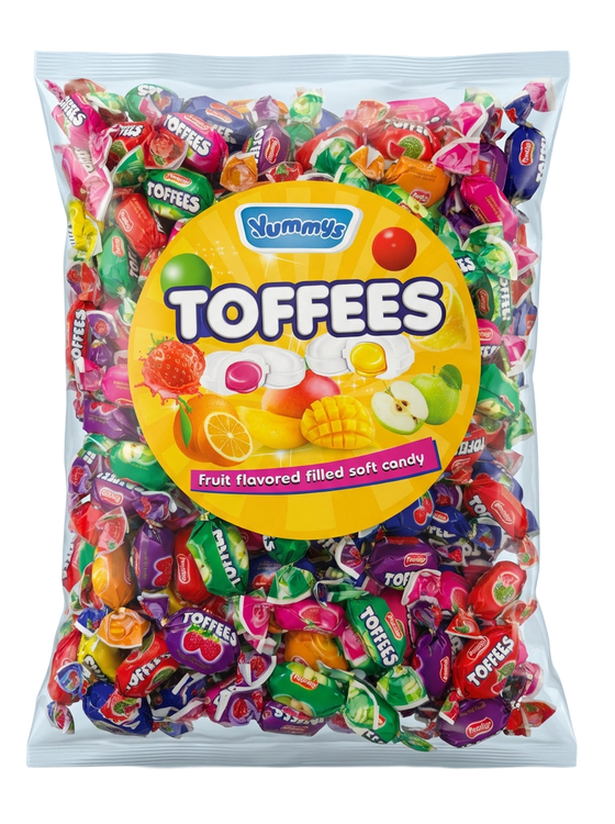 Yummys Fruit Flavoured Toffees 1kg