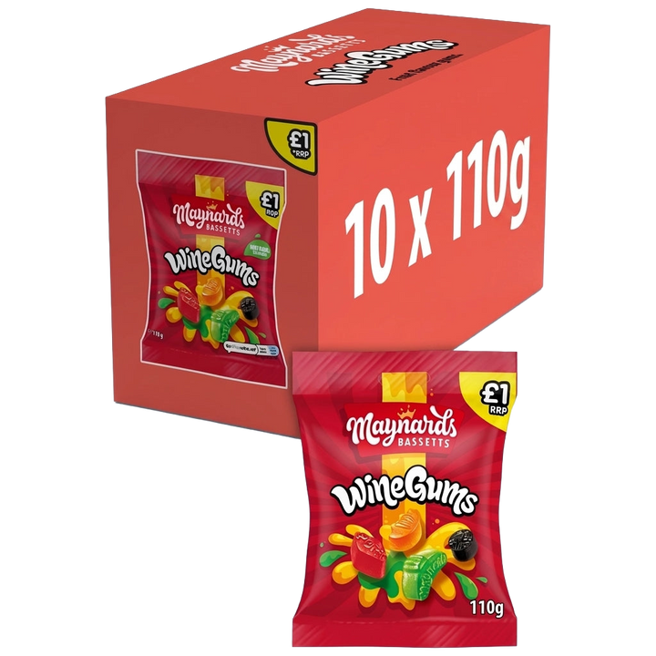 Maynards Bassetts Wine Gums Fruit Flavour Gums 1100g