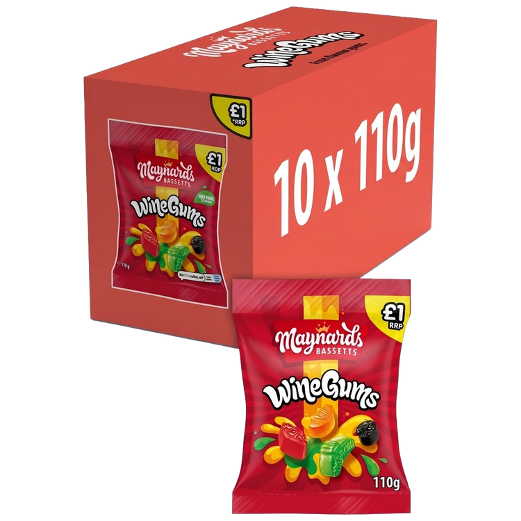 Maynards Bassetts Wine Gums Fruit Flavour Gums 1100g