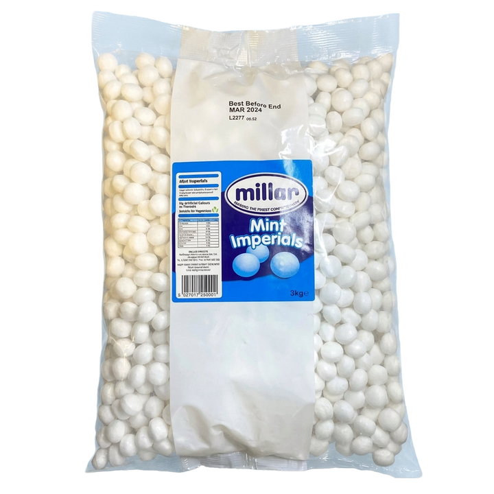 Millar Mint Imperials 3kg Pick & Mix Bulk Sweets