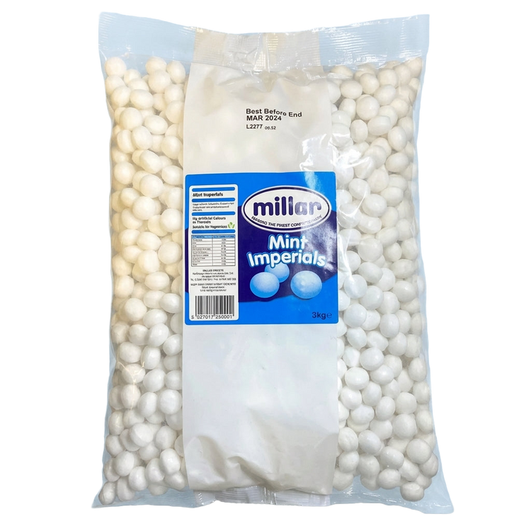 Millar Mint Imperials 3kg Pick & Mix Bulk Sweets