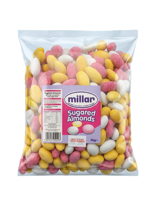 Millar Sugar Almond 3kg Pick & Mix Bulk Sweets