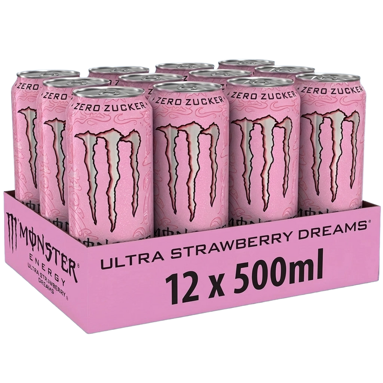 Monster Energy Ultra Strawberry Dreams Zero Sugar 12 x 500ml