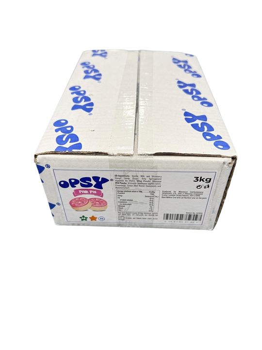 Opsy Pink & White Pies 3kg Pick & Mix Bulk Sweets