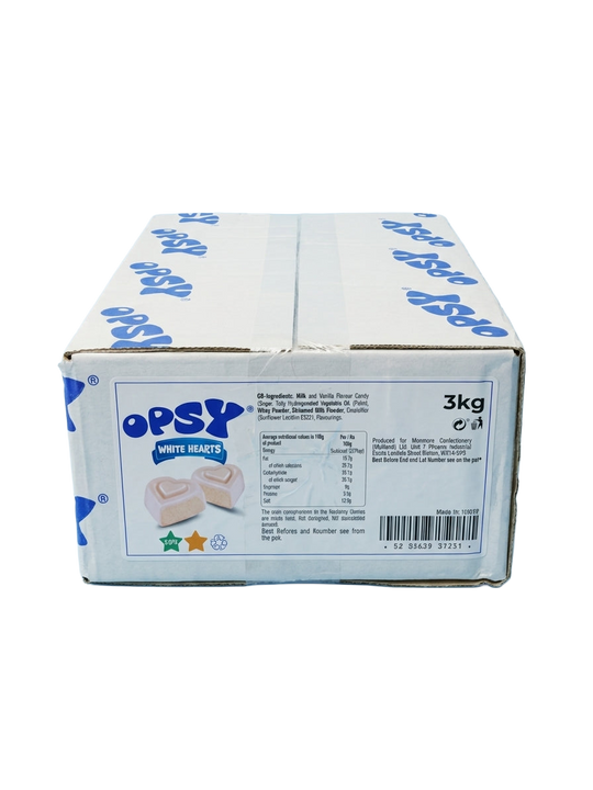 Opsy White Chocolate Hearts 3kg