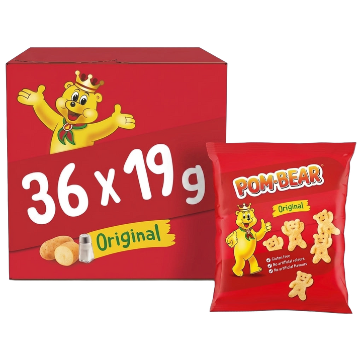 Pom-Bears Ready Salted Original Potato Snacks 684g