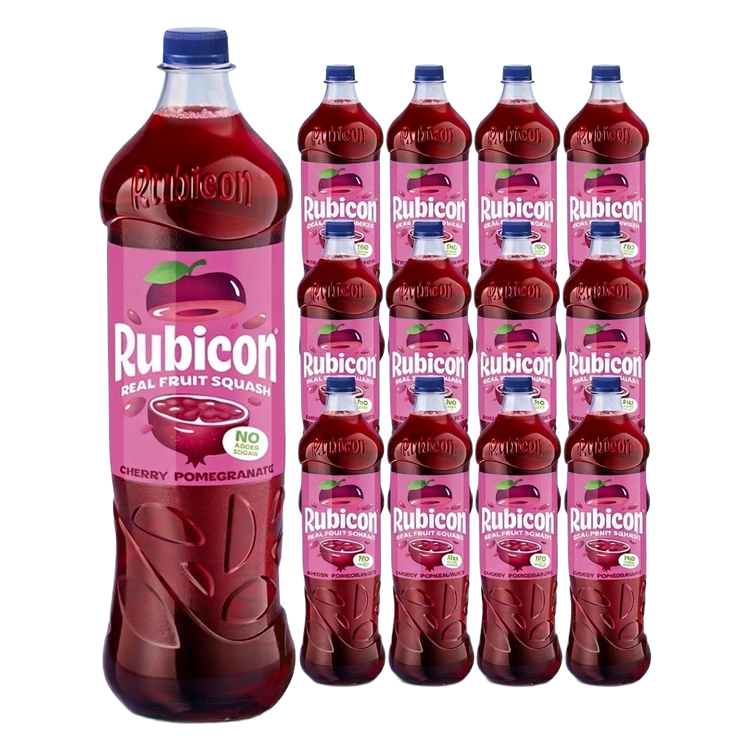 Rubicon Real Fruit Squash Cherry Pomegranate Flavour 12 x 1L