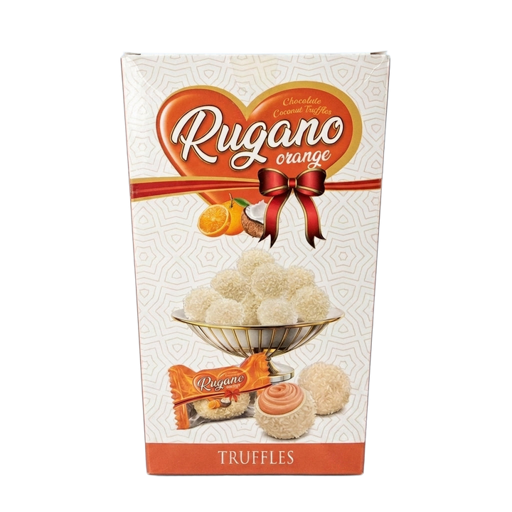 Rugano Orange Flavoured Wrapped Truffles 150g