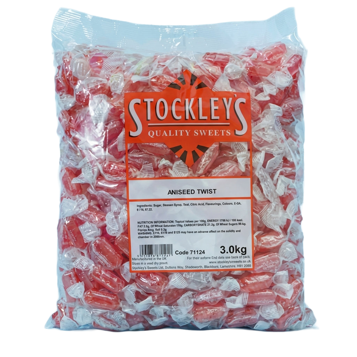 Stockleys Aniseed Twists 3kg Pick & Mix Bulk Sweets