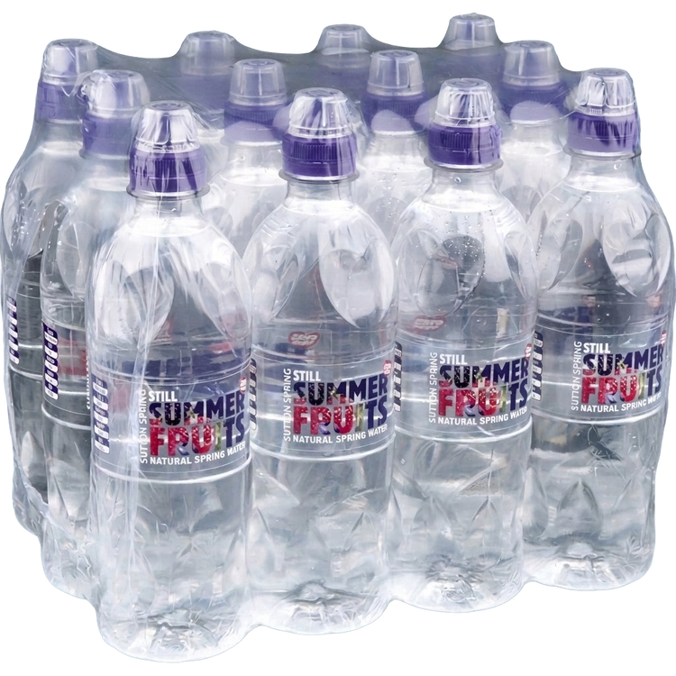 Sutton Spring Still Water Summer Fruits Flavour Zero Sugar 12 x 500ml