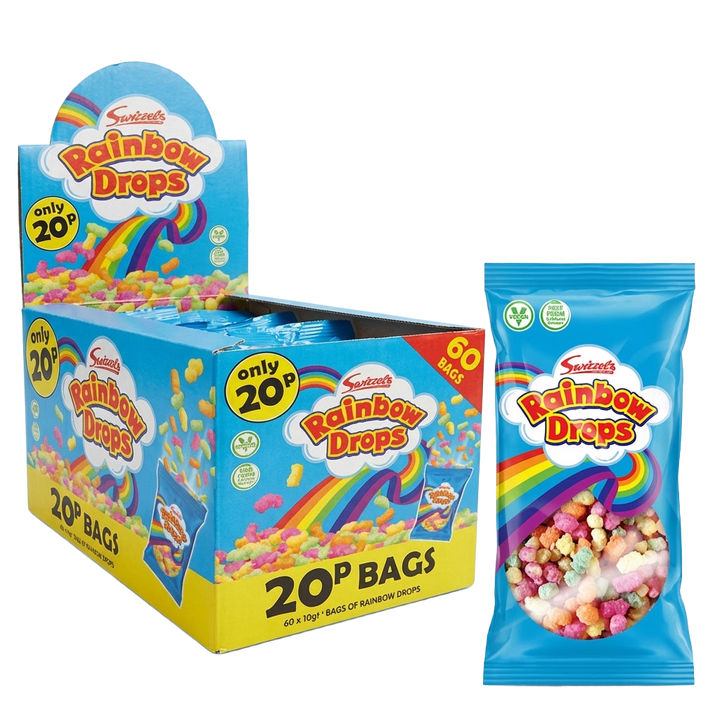 Swizzels Rainbow Drops 60x10g Pick & Mix Bulk Sweets