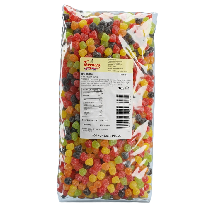 Taveners Dew Drops 3kg Pick & Mix Bulk Sweets