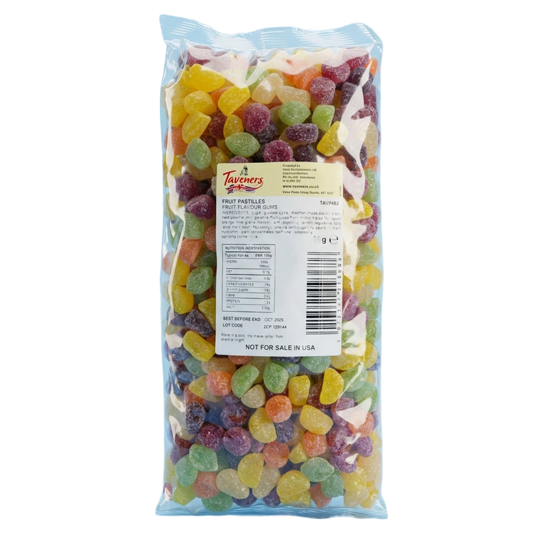 Taveners Fruit Pastilles 3kg Pick & Mix Bulk Sweets