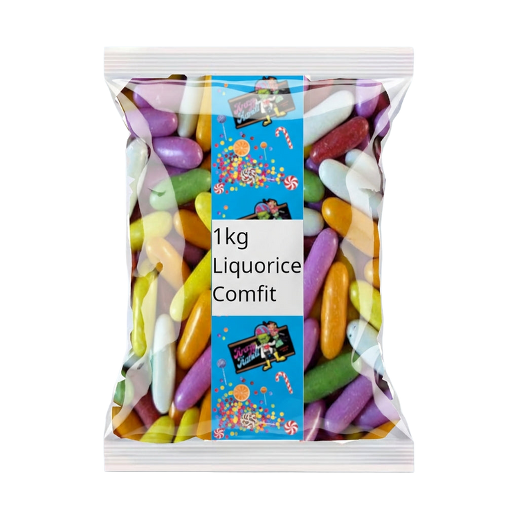 Taveners Liquorice Comfits 1kg Pick & Mix Bulk Sweets