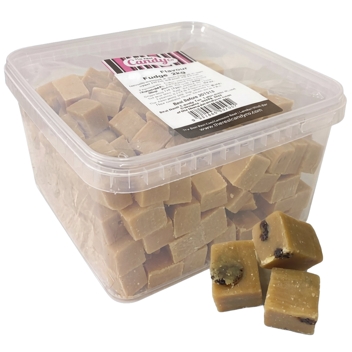 The Real Candy Co Rum & Raisin Fudge Tub 2kg