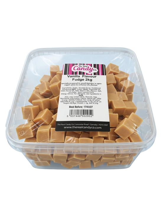The Real Candy Co Vanilla Fudge Tub 2kg
